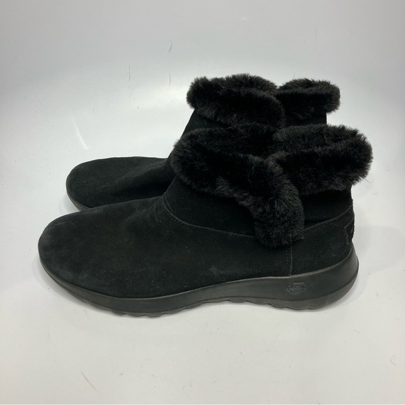Skechers on the go black suede ankle boots size 9 - Picture 3 of 7
